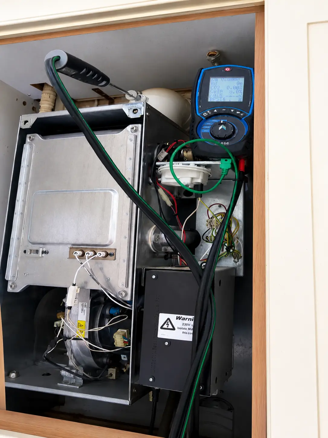 Flue gas Analysis on the Main boiler in Hanwell